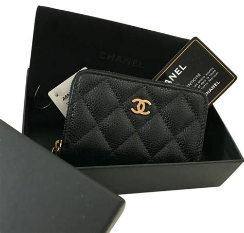 chanel card wallets|Chanel small zipper wallet.